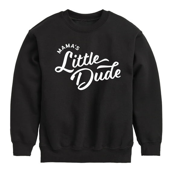 Instant Message - Script Mamas Little Dude - Toddler & Youth Crewneck Fleece Sweatshirt