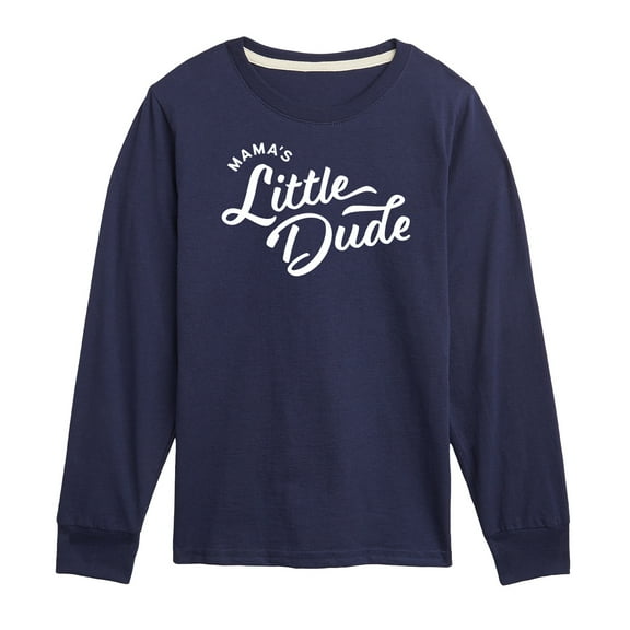 Instant Message - Script Mamas Little Dude - Toddler & Youth Long Sleeve Graphic T-Shirt