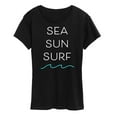 thumbnail image 1 of Instant Message - Sea Sun Surf - Women's Short Sleeve Graphic T-Shirt, 1 of 6