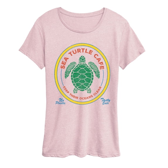 Instant Message - Sea Turtle Cafe Short Sleeve Graphic T-Shirt