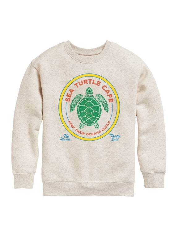 - Sea Turtle Cafe Boys' Graphic Long Sleeve Fleece Sweatshirt