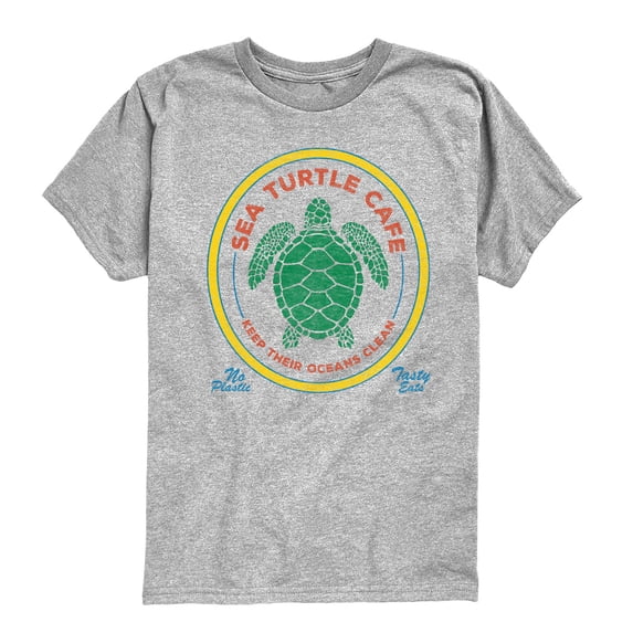 Instant Message - Sea Turtle Cafe Short Sleeve Graphic T-Shirt