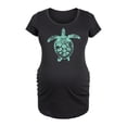 thumbnail image 1 of Instant Message - Sea Turtle Illustration - Maternity Scoop Neck Tee, 1 of 5