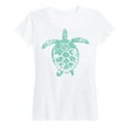 thumbnail image 1 of Instant Message - Sea Turtle Illustration - Women's Short Sleeve Graphic T-shirt, 1 of 5