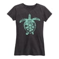 thumbnail image 1 of Instant Message - Sea Turtle Illustration - Women's Short Sleeve Graphic T-shirt, 1 of 5