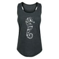 thumbnail image 1 of Instant Message - Seahorse Geometric - Women's Racerback Tank, 1 of 5