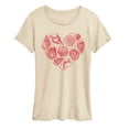 thumbnail image 1 of Instant Message - Seashell Heart Short Sleeve Graphic T-Shirt, 1 of 5
