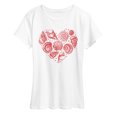 thumbnail image 1 of Instant Message - Seashell Heart Short Sleeve Graphic T-Shirt, 1 of 5
