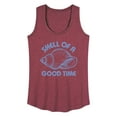 thumbnail image 1 of Instant Message - Seashell - Shell of a Good Time - Women's Racerback Tank Top, 1 of 6