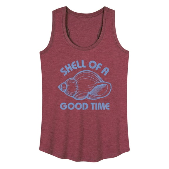 Instant Message - Seashell - Shell of a Good Time - Women's Racerback Tank Top