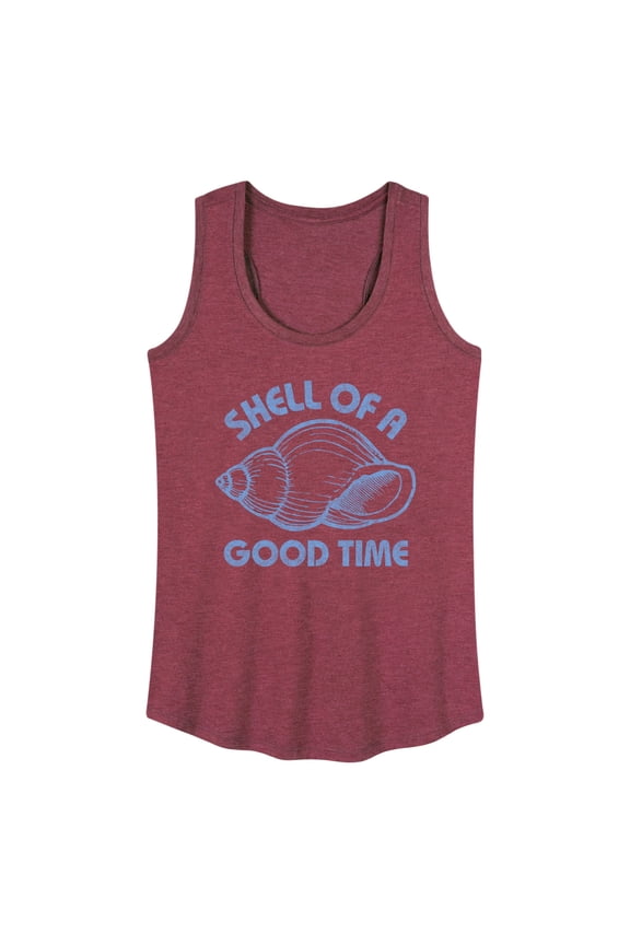 - Seashell - Shell of a Good Time - Women's Racerback Tank Top