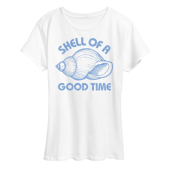 Instant Message - Seashell - Shell of a Good Time - Women's Short Sleeve Graphic T-Shirt
