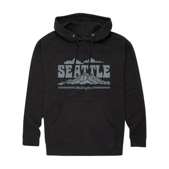 Instant Message - Seattle - Men's Pullover Hooded Fleece Sweatshirt
