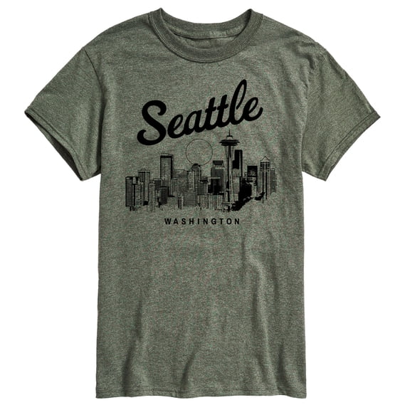 Instant Message - Seattle Washington Men's Short Sleeve Graphic T-Shirt