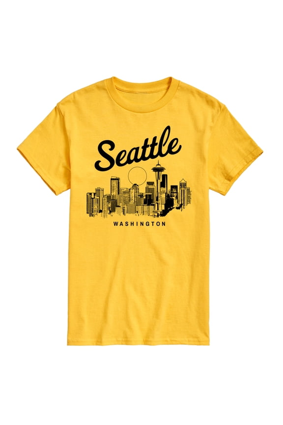 - Seattle Washington - Men's Short Sleeve Graphic T-Shirt