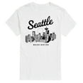 thumbnail image 1 of Instant Message - Seattle Washington - Men's Short Sleeve Graphic T-Shirt, 1 of 6