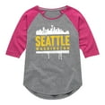 thumbnail image 1 of Instant Message - Seattle, Washington - Toddler & Youth Girls Raglan Graphic T-Shirt, 1 of 6