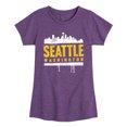 thumbnail image 1 of Instant Message - Seattle, Washington - Toddler & Youth Girls Short Sleeve Graphic T-Shirt, 1 of 6