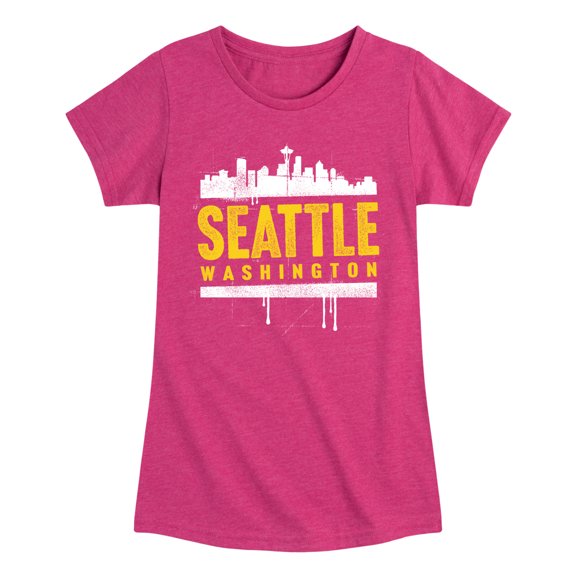 Instant Message - Seattle, Washington - Toddler & Youth Girls Short Sleeve Graphic T-Shirt