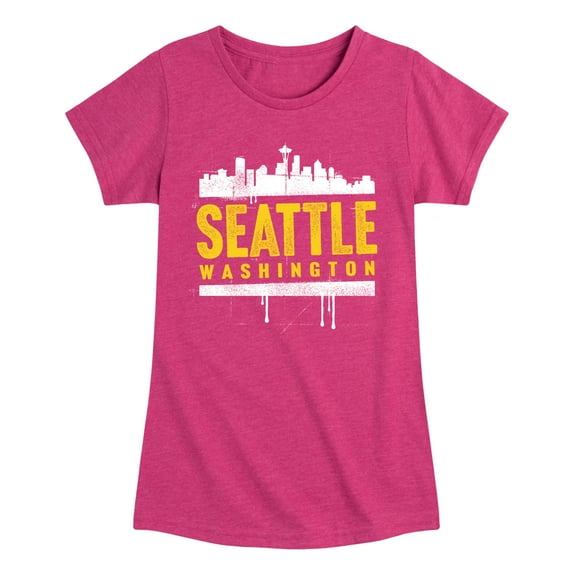 Instant Message - Seattle, Washington - Toddler & Youth Girls Short Sleeve Graphic T-Shirt
