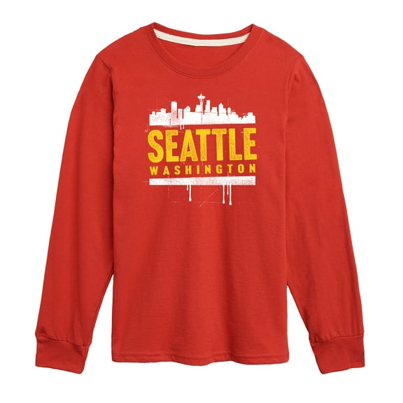 Instant Message - Seattle, Washington - Toddler & Youth Long Sleeve Graphic T-Shirt