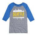 thumbnail image 1 of Instant Message - Seattle, Washington - Toddler & Youth Raglan Graphic T-Shirt, 1 of 5