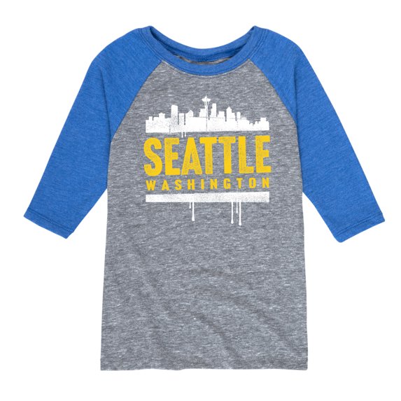 Instant Message - Seattle, Washington - Toddler & Youth Raglan Graphic T-Shirt