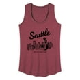 thumbnail image 1 of Instant Message - Seattle Washington - Women's Racerback Tank Top, 1 of 6
