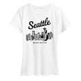 thumbnail image 1 of Instant Message - Seattle Washington -Women's Short Sleeve Graphic T-Shirt, 1 of 6