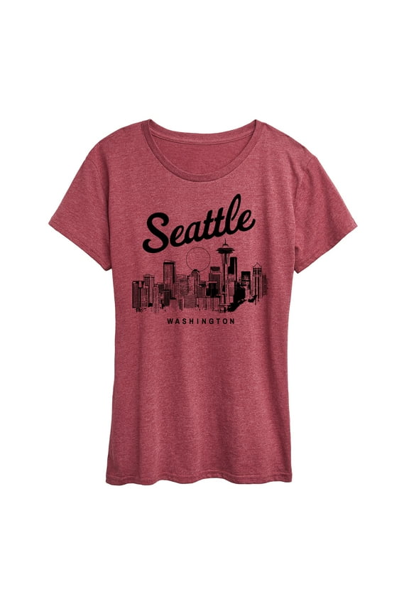 - Seattle Washington -Women's Short Sleeve Graphic T-Shirt