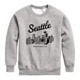 thumbnail image 1 of Instant Message - Seattle Washington - Youth Boys Crew Fleece Sweatshirt, 1 of 5