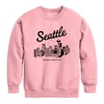 thumbnail image 1 of Instant Message - Seattle Washington - Youth Boys Crew Fleece Sweatshirt, 1 of 4