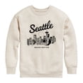thumbnail image 1 of Instant Message - Seattle Washington - Youth Boys Crew Fleece Sweatshirt, 1 of 5