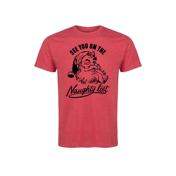 Instant Message - See You On The Naughty List - Men's Short Sleeve Graphic T-Shirt