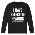 thumbnail image 1 of Instant Message - Selective Hearing Graphic Fleece Sweatshirt, 1 of 5