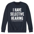 thumbnail image 1 of Instant Message - Selective Hearing - Men's Crew Fleece, 1 of 5