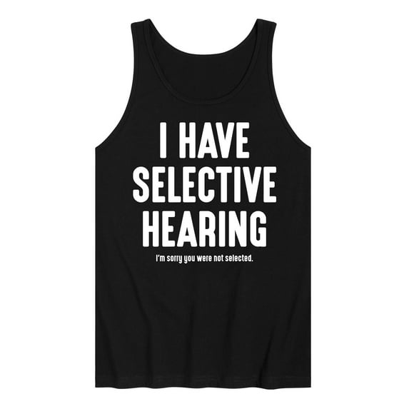 Instant Message - Selective Hearing - Men's Jersey Tank Top