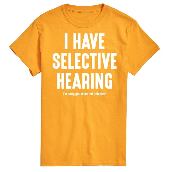 Instant Message - Selective Hearing - Men's Short Sleeve Graphic T-Shirt