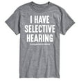 thumbnail image 1 of Instant Message - Selective Hearing - Men's Short Sleeve Graphic T-Shirt, 1 of 6