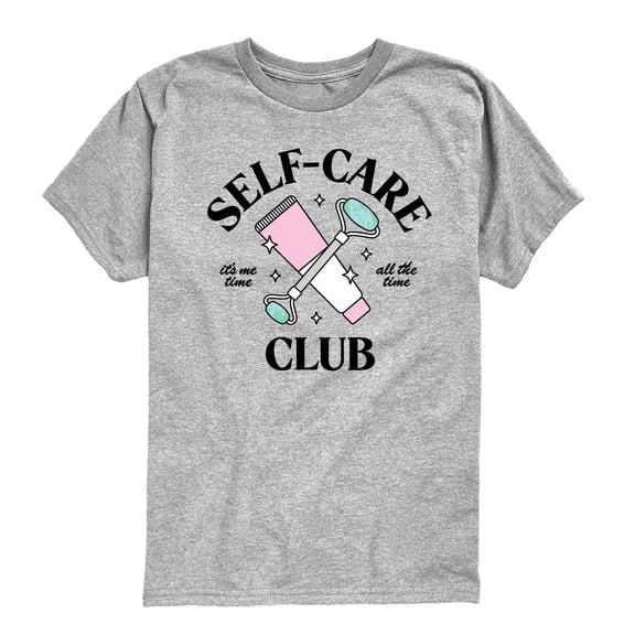 Instant Message - Self Care Club - Youth Boys Short Sleeve Graphic T-Shirt