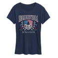 thumbnail image 1 of Instant Message - Semiquincentennial Collegiate - Women's Short Sleeve Graphic T-Shirt, 1 of 5