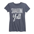 thumbnail image 1 of Instant Message - Shalom Y'all - Women's Short Sleeve Graphic T-Shirt, 1 of 5