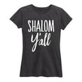 thumbnail image 1 of Instant Message - Shalom Y'all - Women's Short Sleeve Graphic T-Shirt, 1 of 5