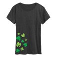thumbnail image 1 of Instant Message - Shamrocks Side - Women's Short Sleeve Graphic T-Shirt, 1 of 5