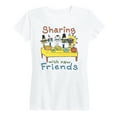 thumbnail image 1 of Instant Message - Sharing With New Friends Adult - Women's Short Sleeve Graphic T-Shirt, 1 of 5