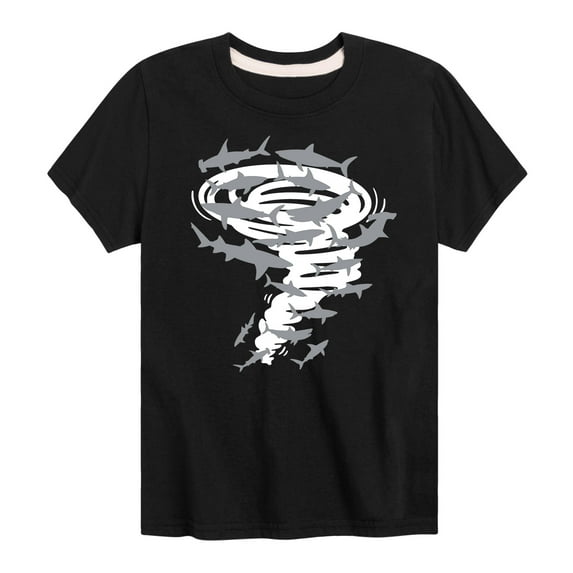 Instant Message - Shark Tornado - Toddler and Youth Short Sleeve T-Shirt