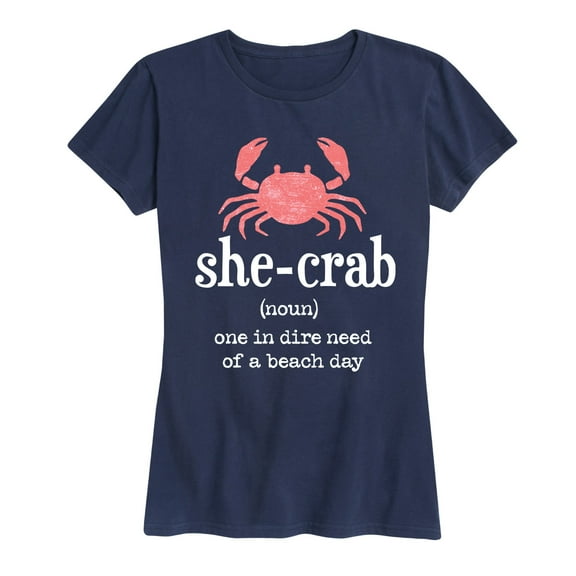 Instant Message - She Crab Definition - Women's Short Sleeve Graphic T-Shirt