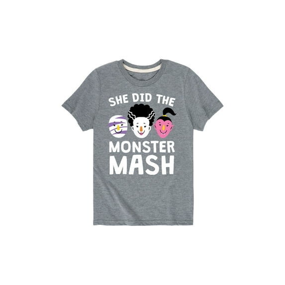 Instant Message - She Did The Monster Mash - Toddler Short Sleeve Tee
