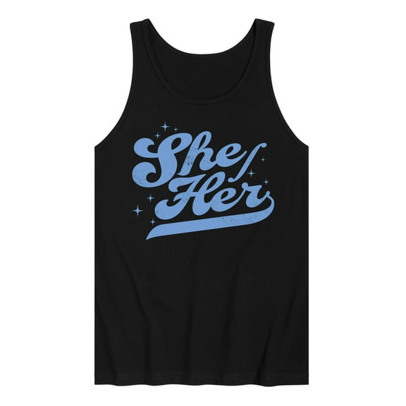 Instant Message - She Her - Men's Jersey Tank Top