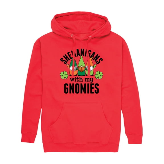 Instant Message - Shenanigans With My Gnomies - Men's Pullover Hooded Fleece Sweatshirt